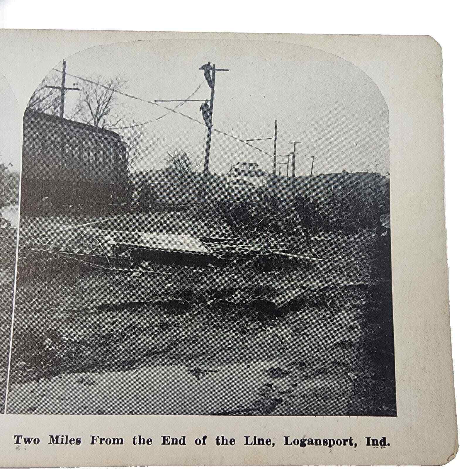 Great Flood of 1913, Logansport Indiana, Lineman Working to restore power