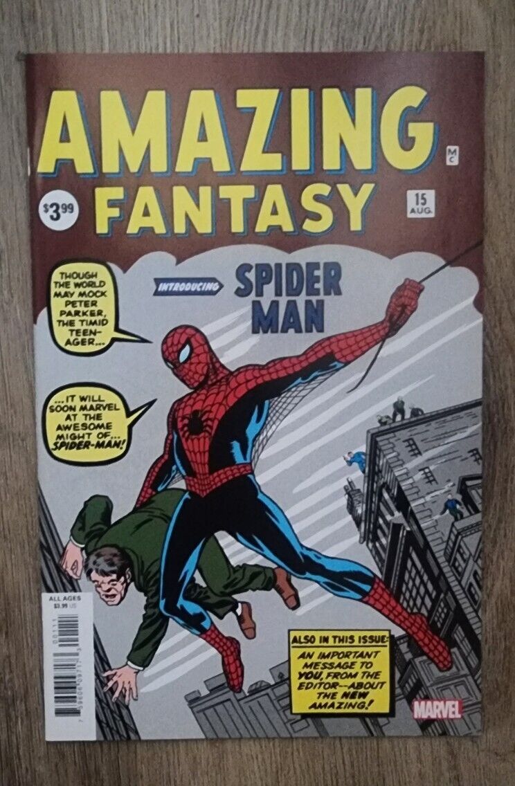 Amazing Fantasy #15 Facsimile Edition (Marvel Comics December 2019)