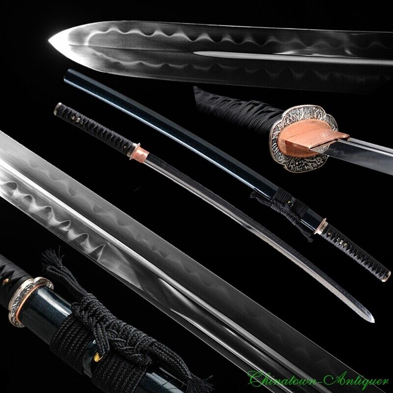 Kogarasu-Maru Double Edge Katana Japanese Sword Samurai T10 Steel Sharp #1250