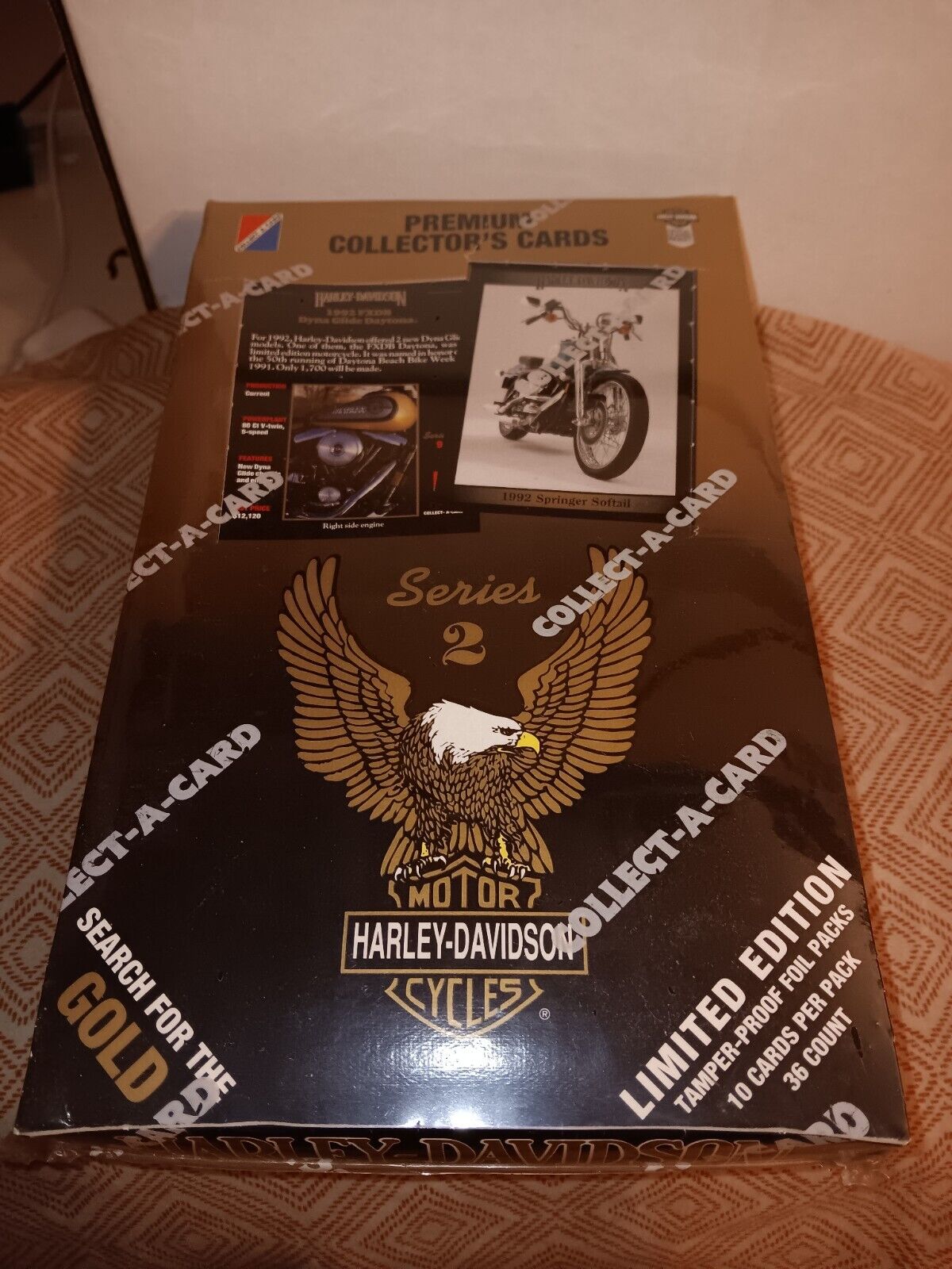 1992 Harley Davidson Motorcycle Trading Cards Series 2 Sealed Box of 36 Packs