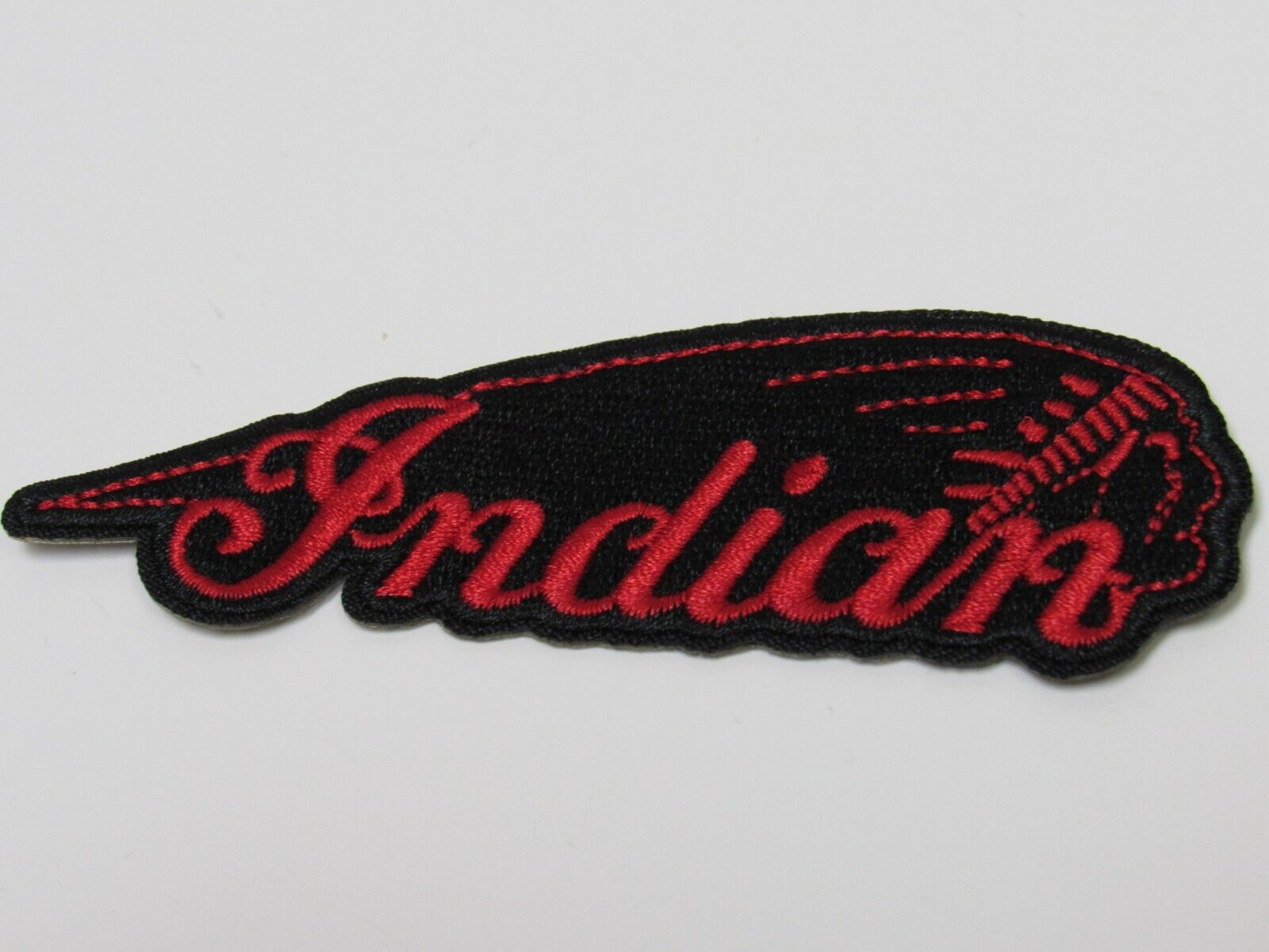 Indian Motorcycle Red And Black Head Dress Iron On Biker Patch New