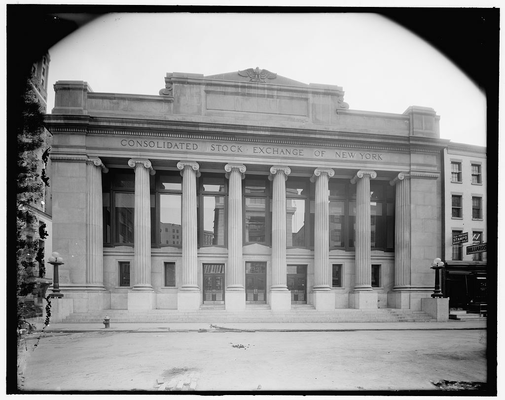 1913 Photo of Consolidated Stock Exchange New York N Y  g