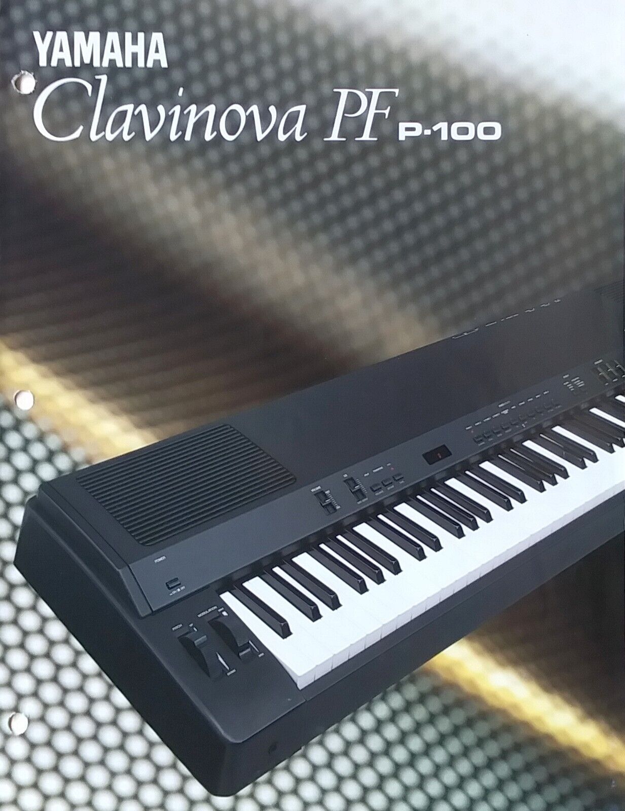 Yamaha P-100 Clavinova PF Digital Piano Original 90s Color 4 Page Brochure Japan