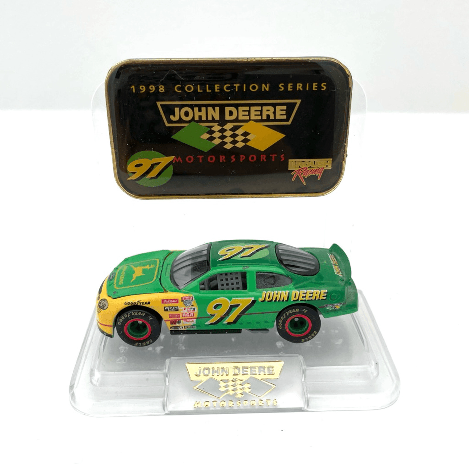 John Deere Vintage Nascar Chad Little #97 Die Cast Race Car with Stand 1/64