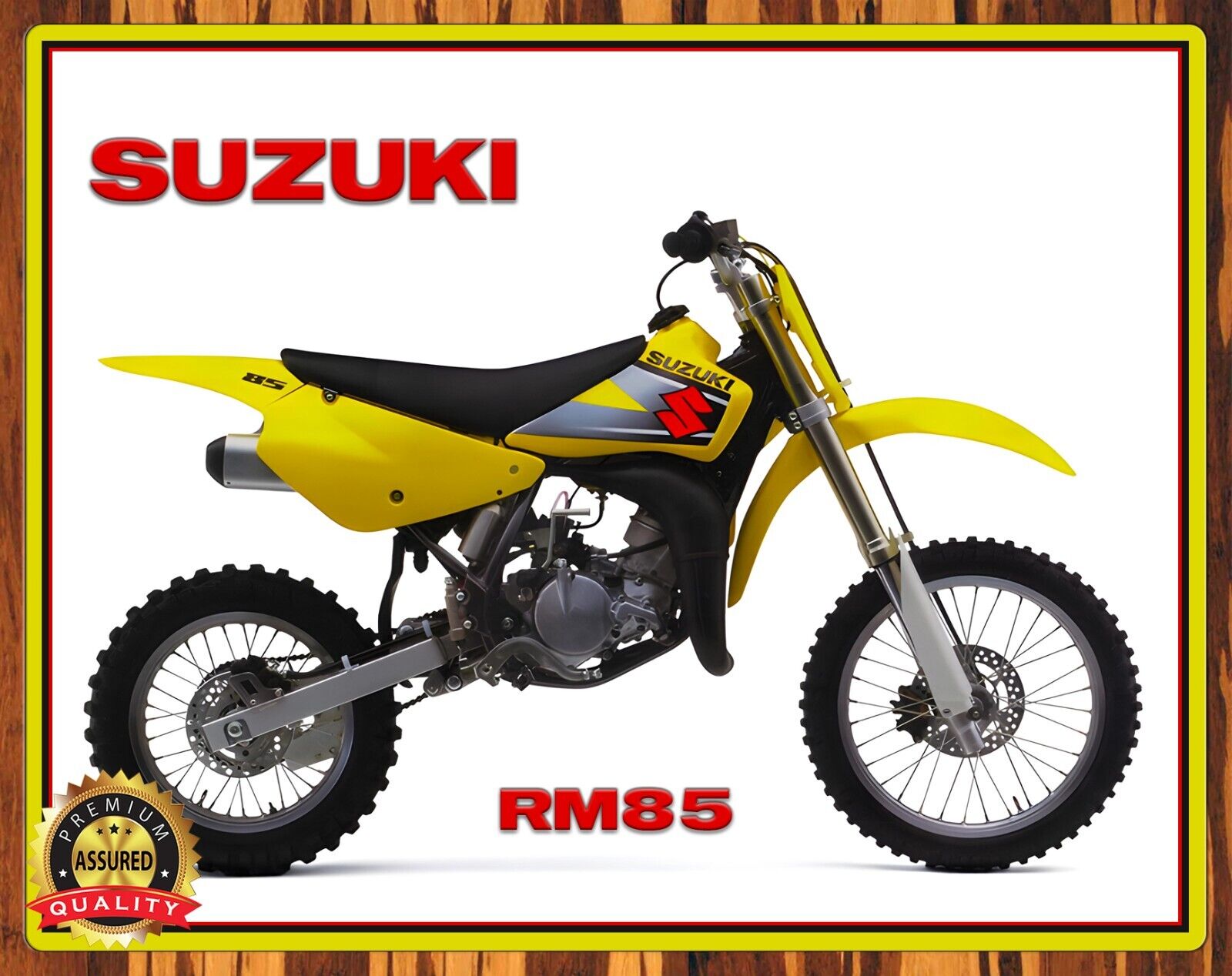 2002 Suzuki - RM85 - Motocross - Metal Sign 11 x 14