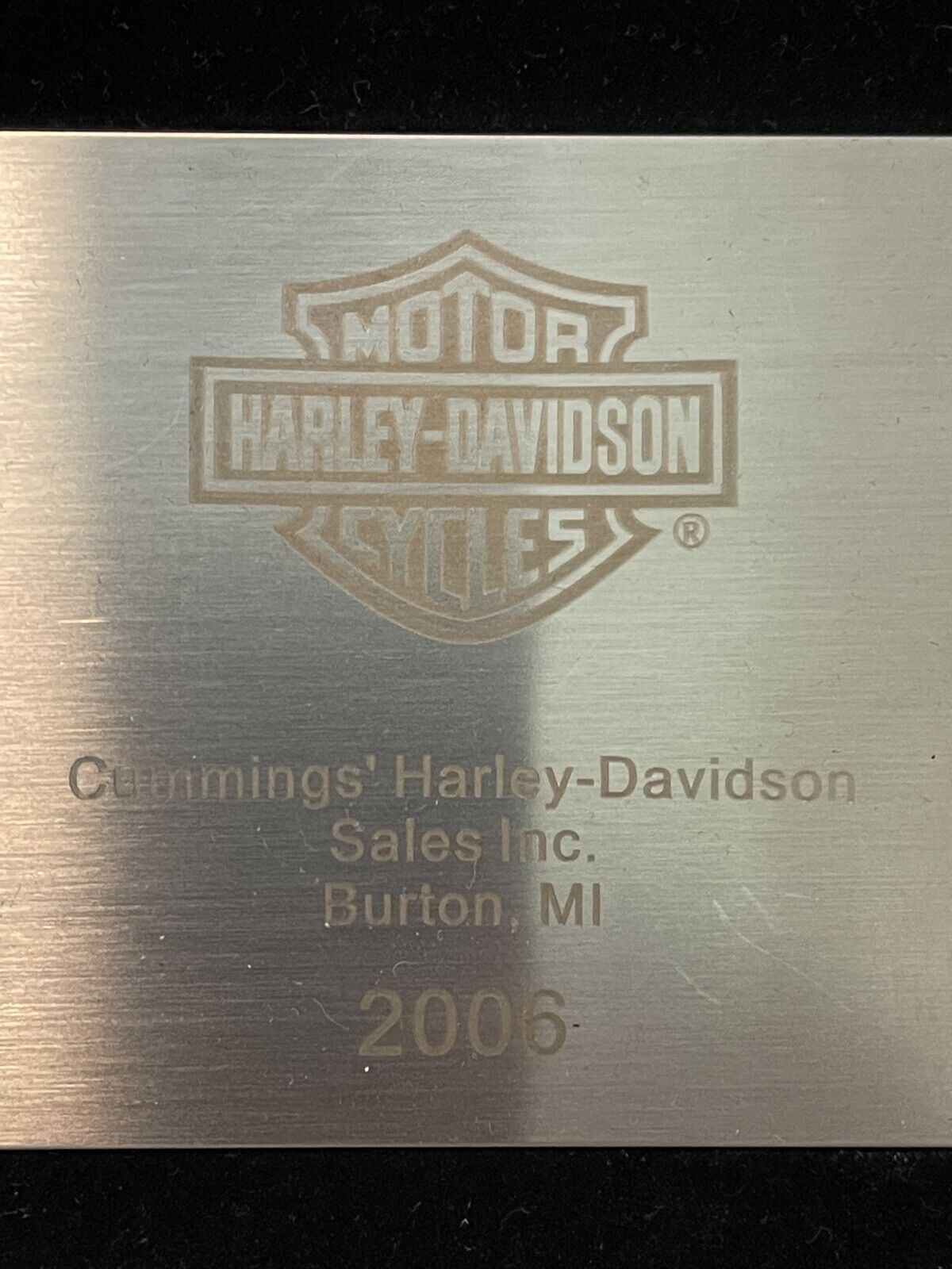 Harley Davidson 2006 Mini Gas Tank Set Shadow Box Display Ornament Collectibles