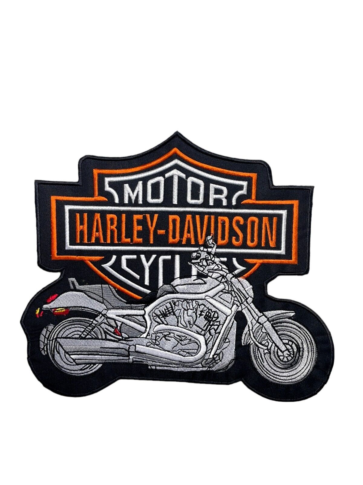 Harley Davidson Motorcycle Embroidered Patch Iron-Sew-On Patch Big Bike