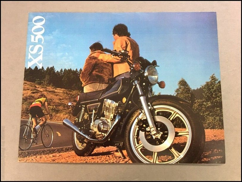 1977 Yamaha XS500 Bike Motorcycle Vintage Original Sales Brochure Folder