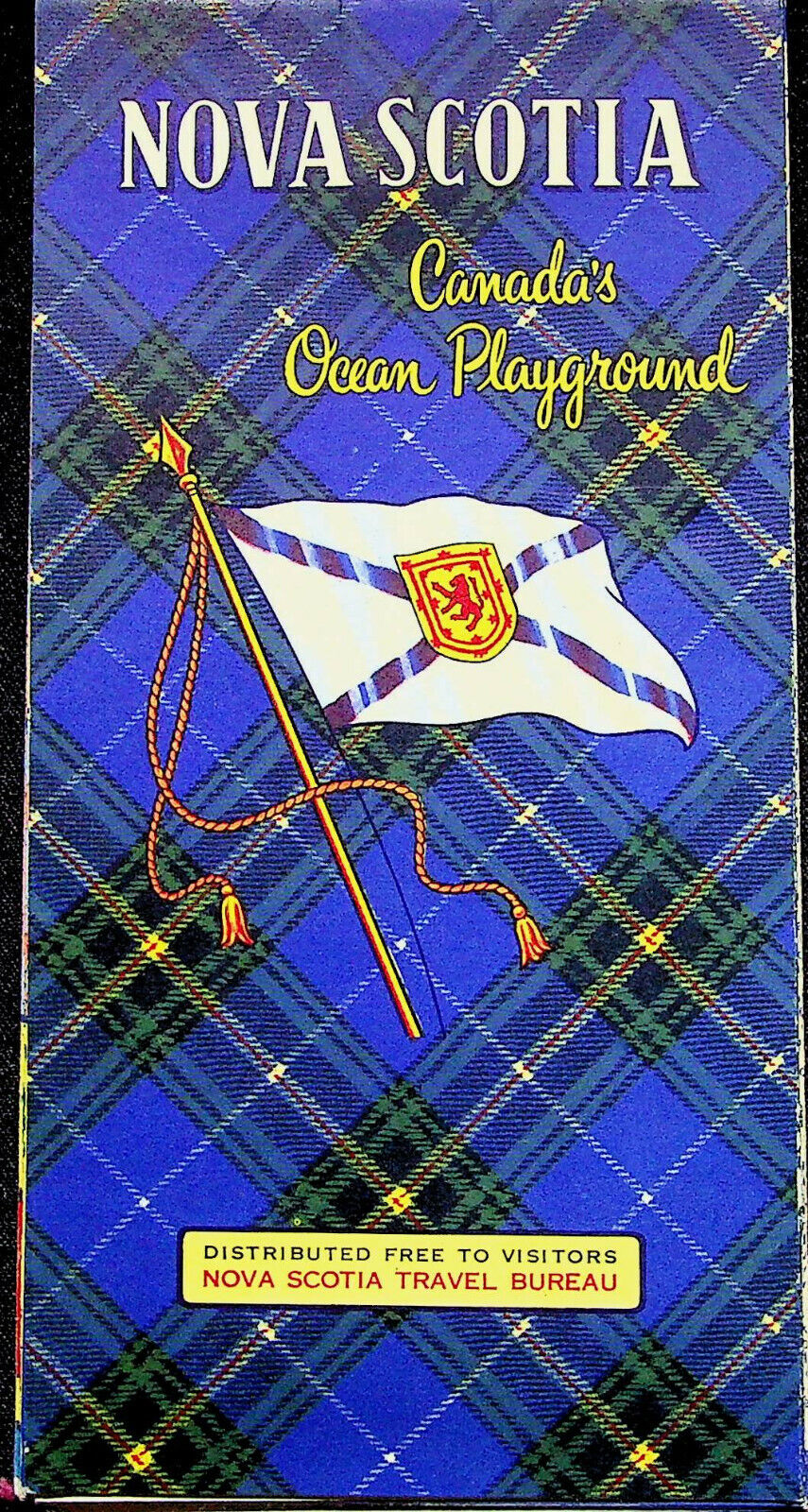 1966-67 Nova Scotia Vintage Highway Road Map Travel Brochure