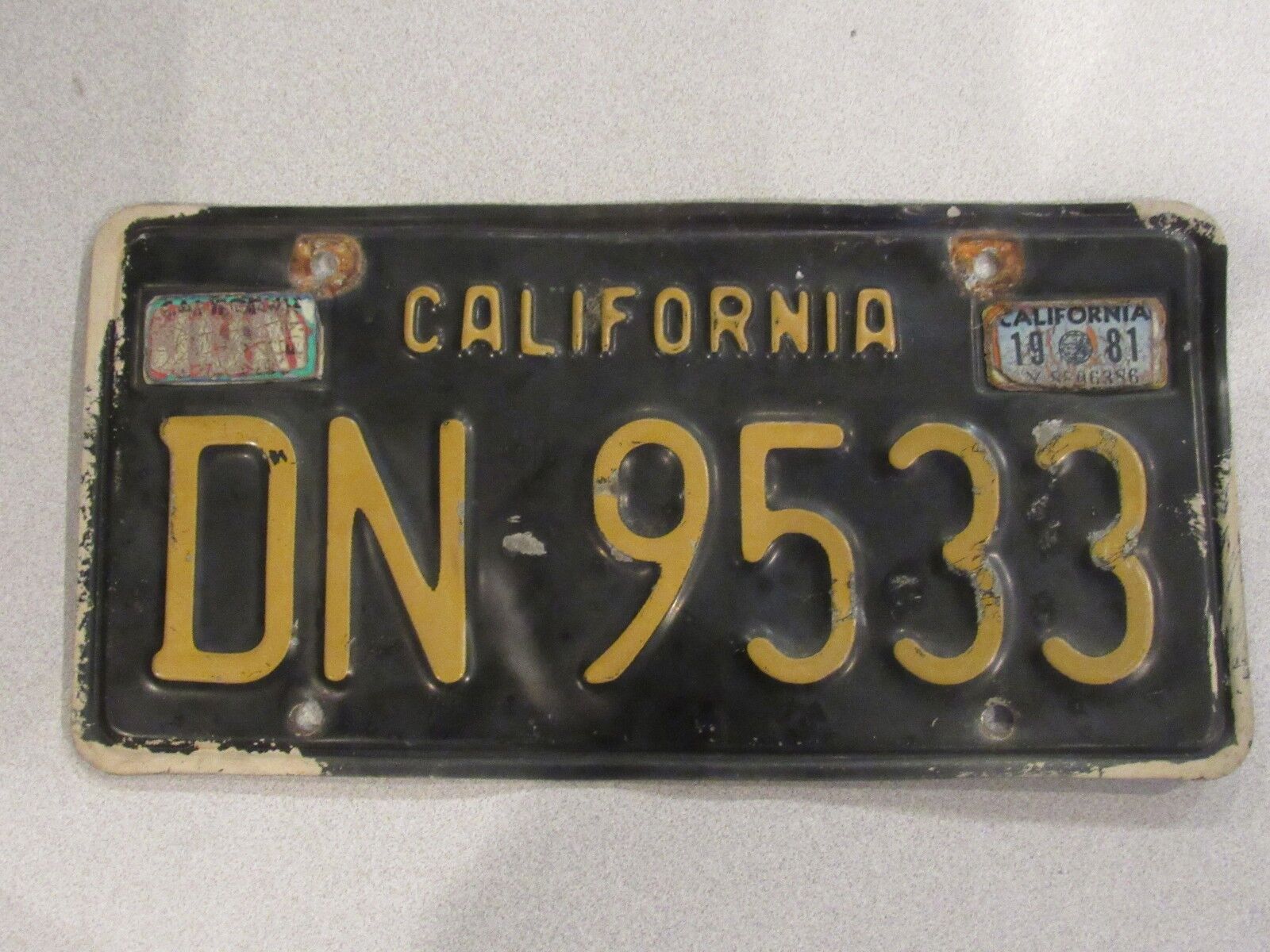 1963-1970 YOM California Trailer License Plate DMV Clear Confirmed CA RV DN9533