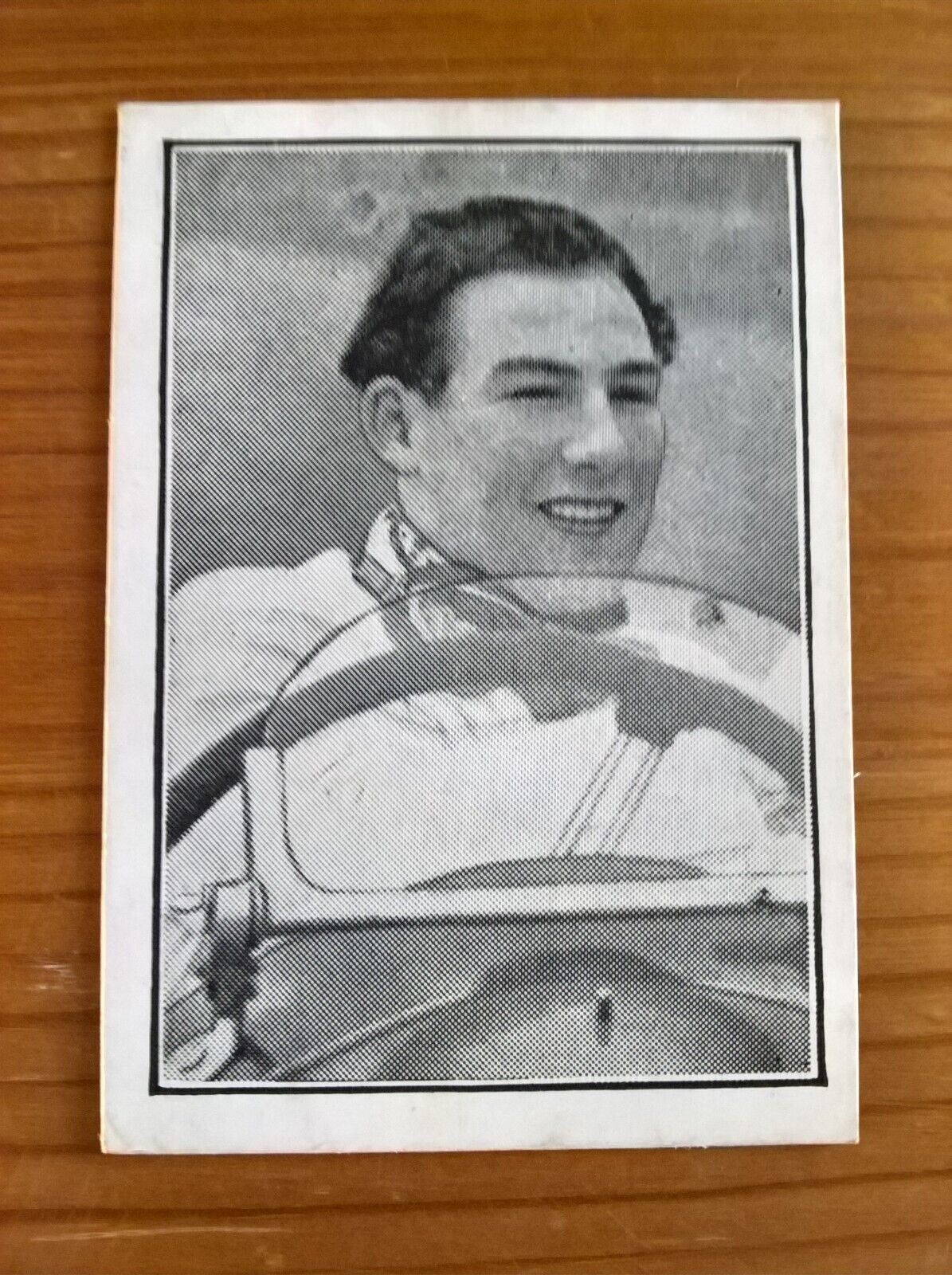Barratt trade card: Fastest on Earth # 20 Stirling Moss rookie 1953 Motor Racing