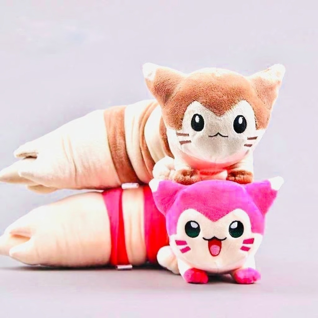 2New Pokemon Pink Furret Plush Doll 18in Stuff Animal Toy Anime Gift Collectible