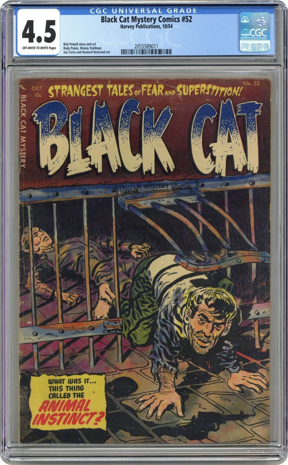 Black Cat Mystery #52 CGC 4.5 1954 2055589011