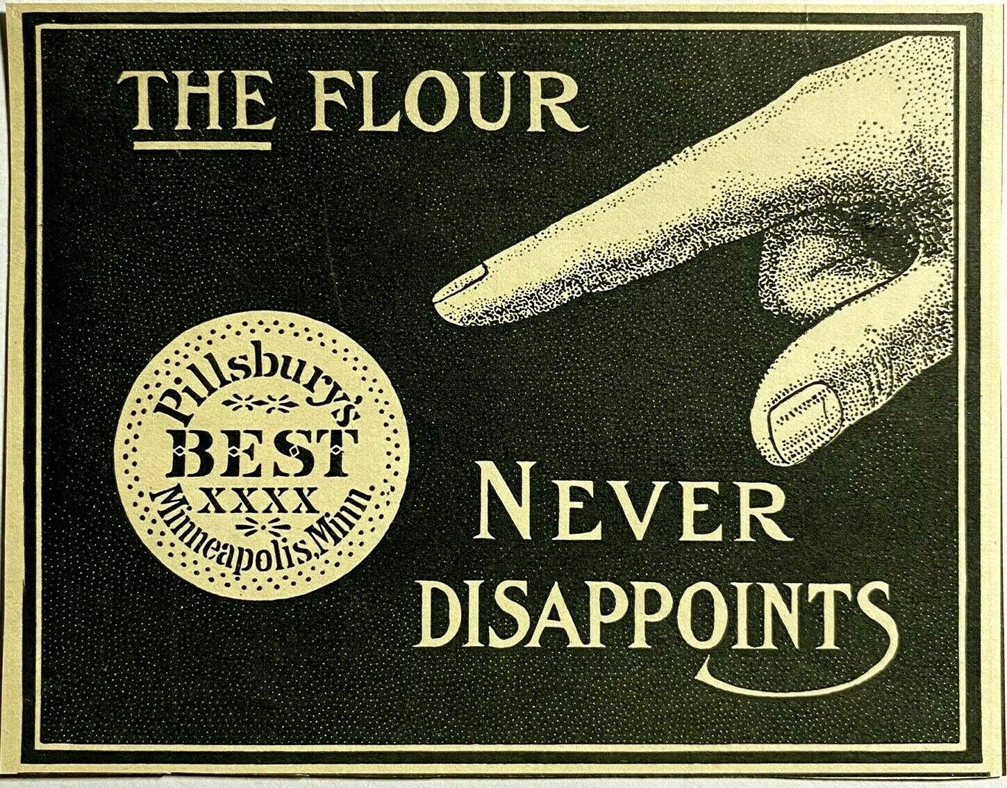 1900\'s 1911 Ad The Flour Never Disappoints Pillsbury Minneapolis MN Minnesota 