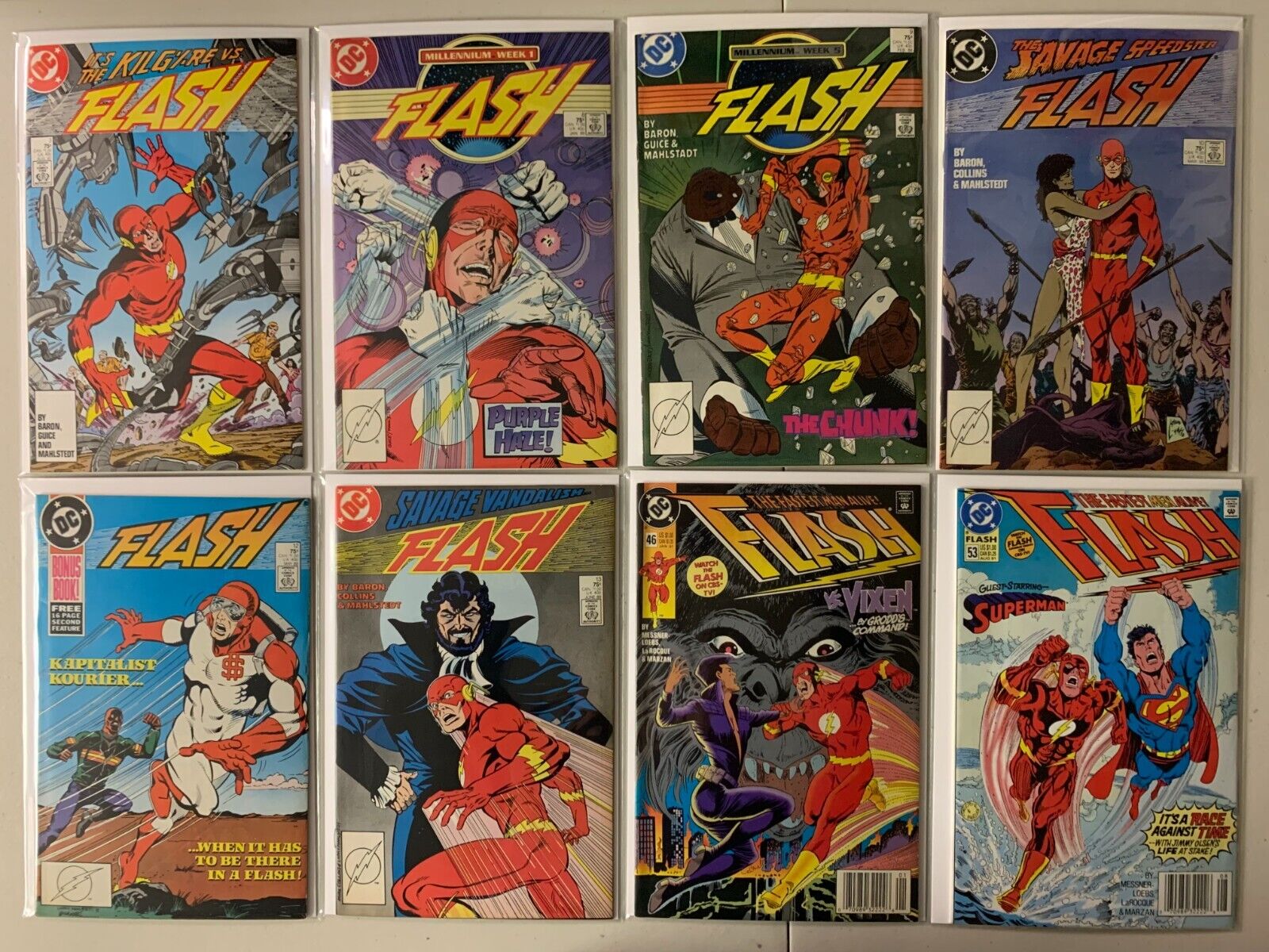 Flash 2nd series comics lot #3-238 + 1 annual 40 diff avg 6.0 (1987-2008)