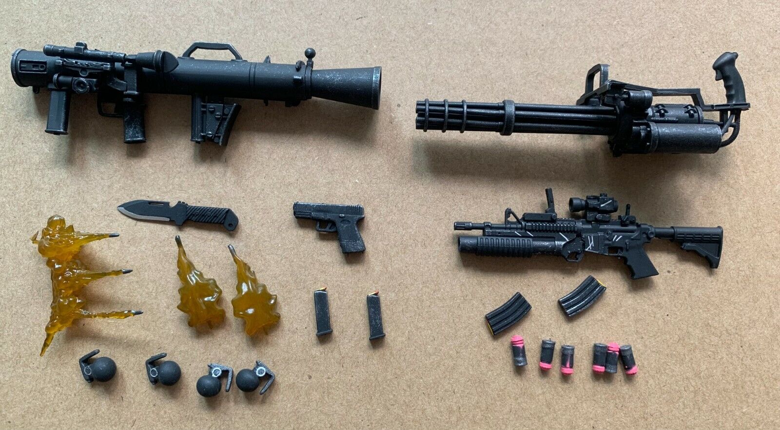 22pcs lot Punisher Weapons Accessories Rifle for 6\