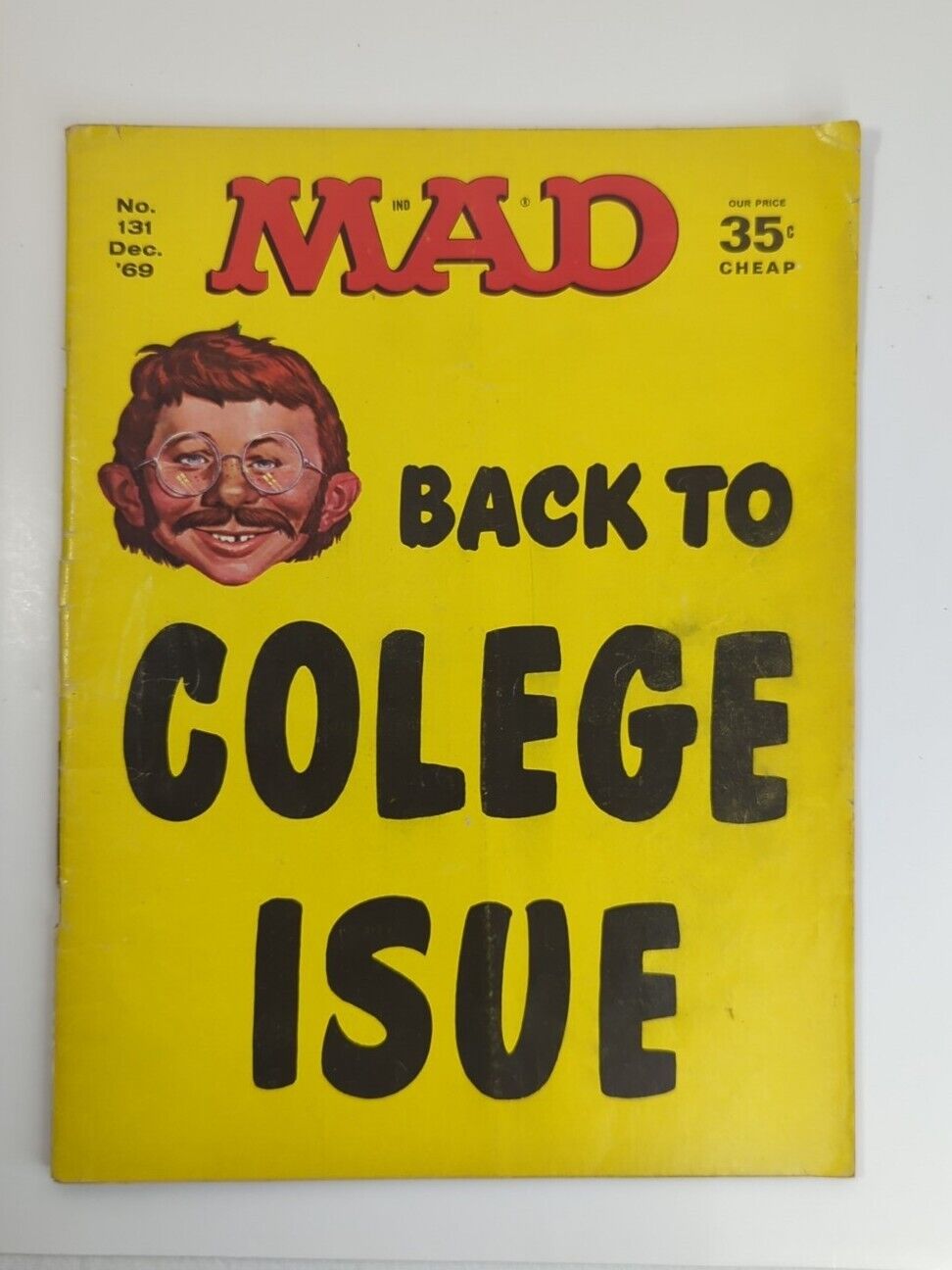 Vintage Mad Magazine. Back to College Issue. Dec. 1969. No. 131. Ronald Reagan