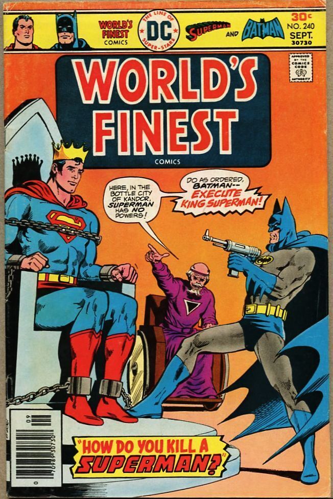 World\'s Finest Comics #240-1976 vgfn 5.0 Superman Batman Dick Dillin Gerald Ford
