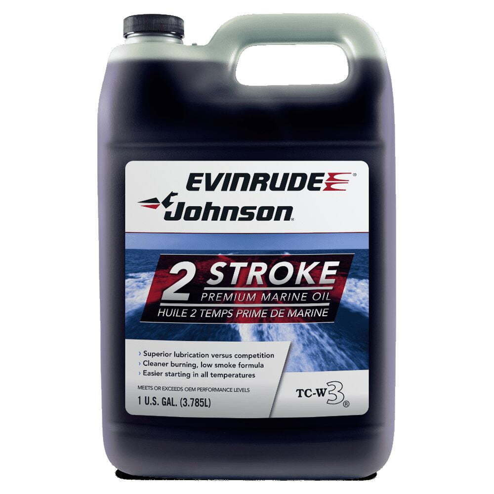 Evinrude Johnson Outboard Premium Mineral 2-Stroke Engine Oil, 1 Gallon USA