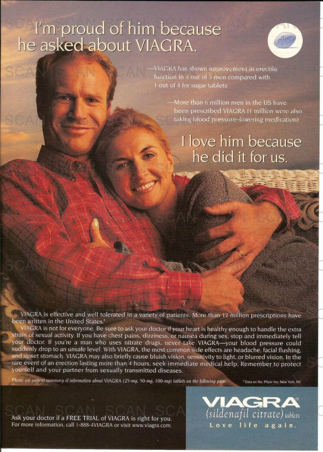2000 Advertisement for Viagr** Vintage Magazine Ad