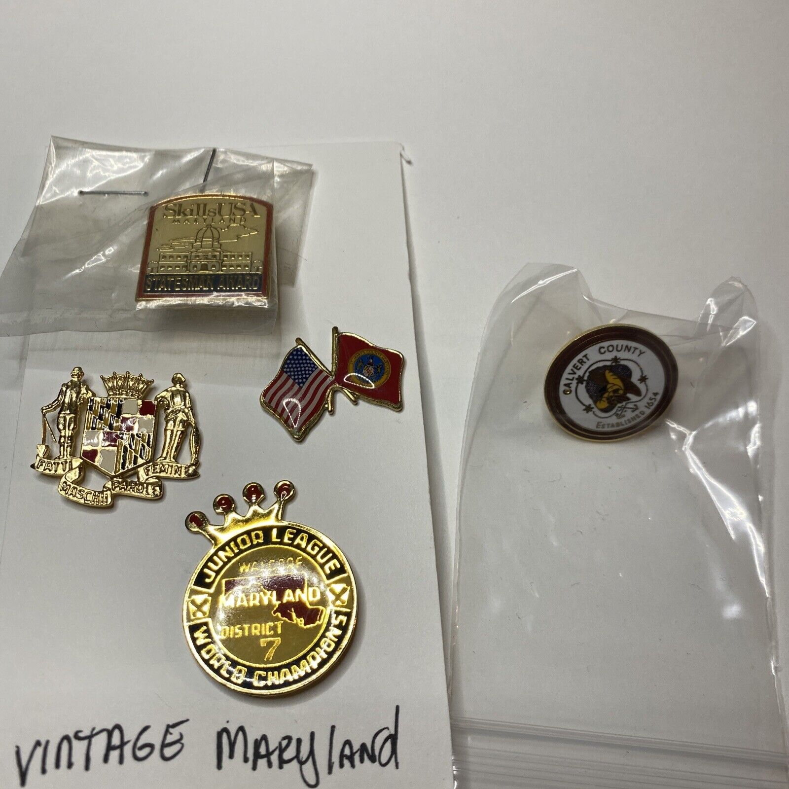 Vintage Maryland pins 