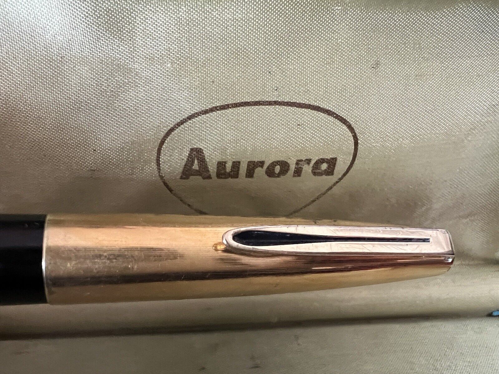 Aurora 88P Pen Fountain Pen IN Plunger Marking with Box Vintage Of 1950