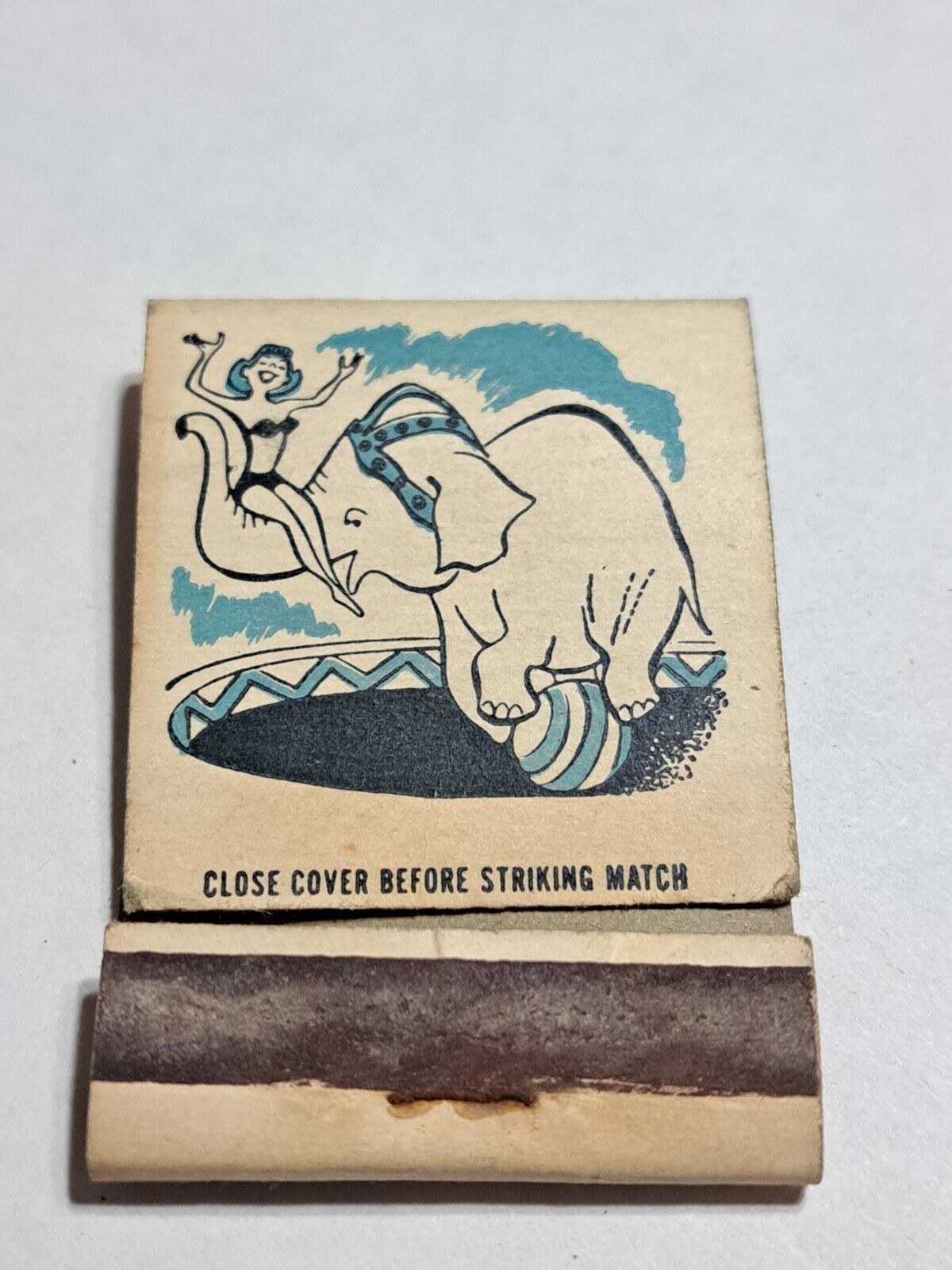 Vtg. Circus Day matchbook empty 