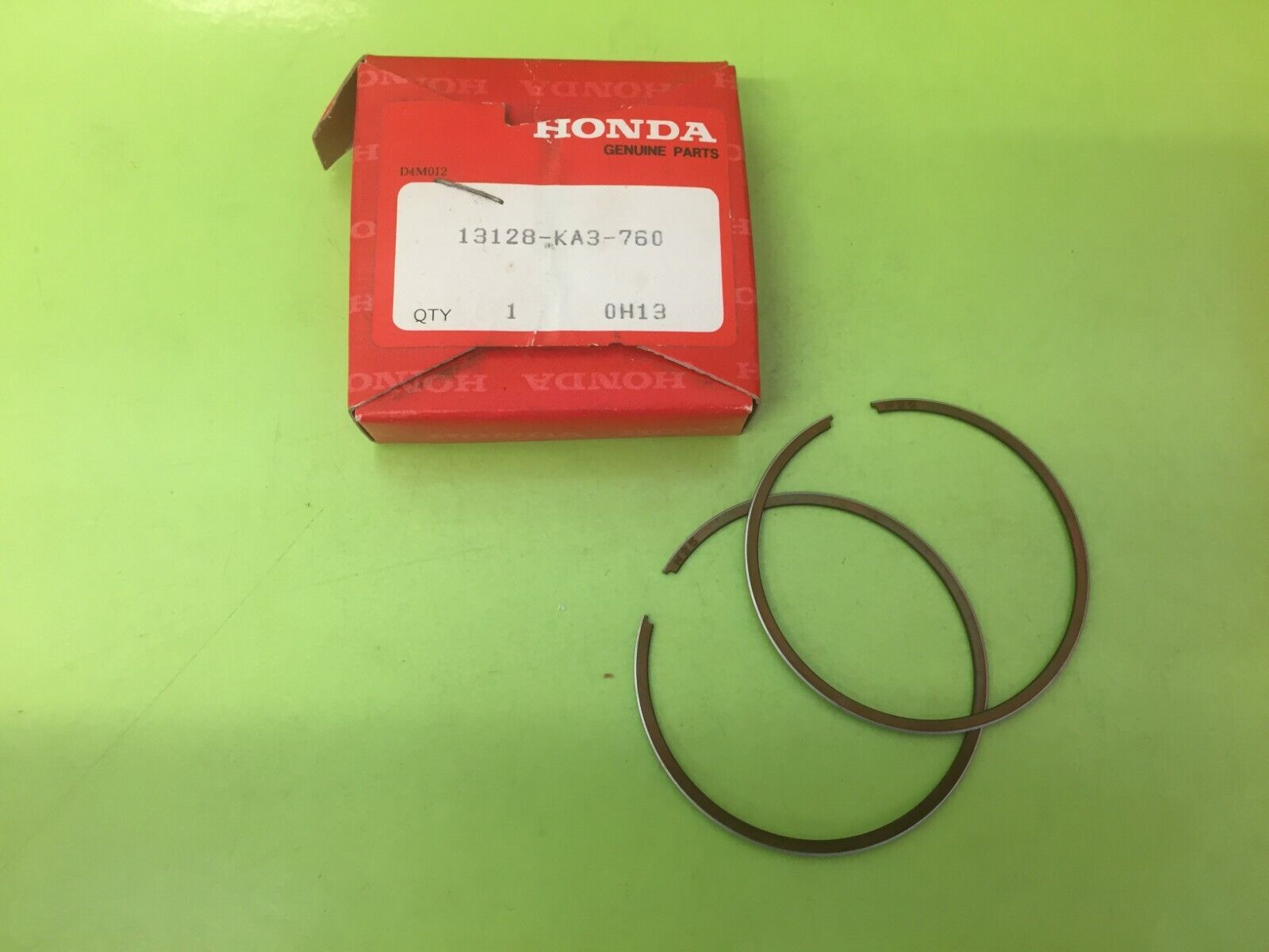 Honda NOS. CR125R, 1985, RING SET, PISTON (OVER ) (0.25) PART No. 13128-KA3-760