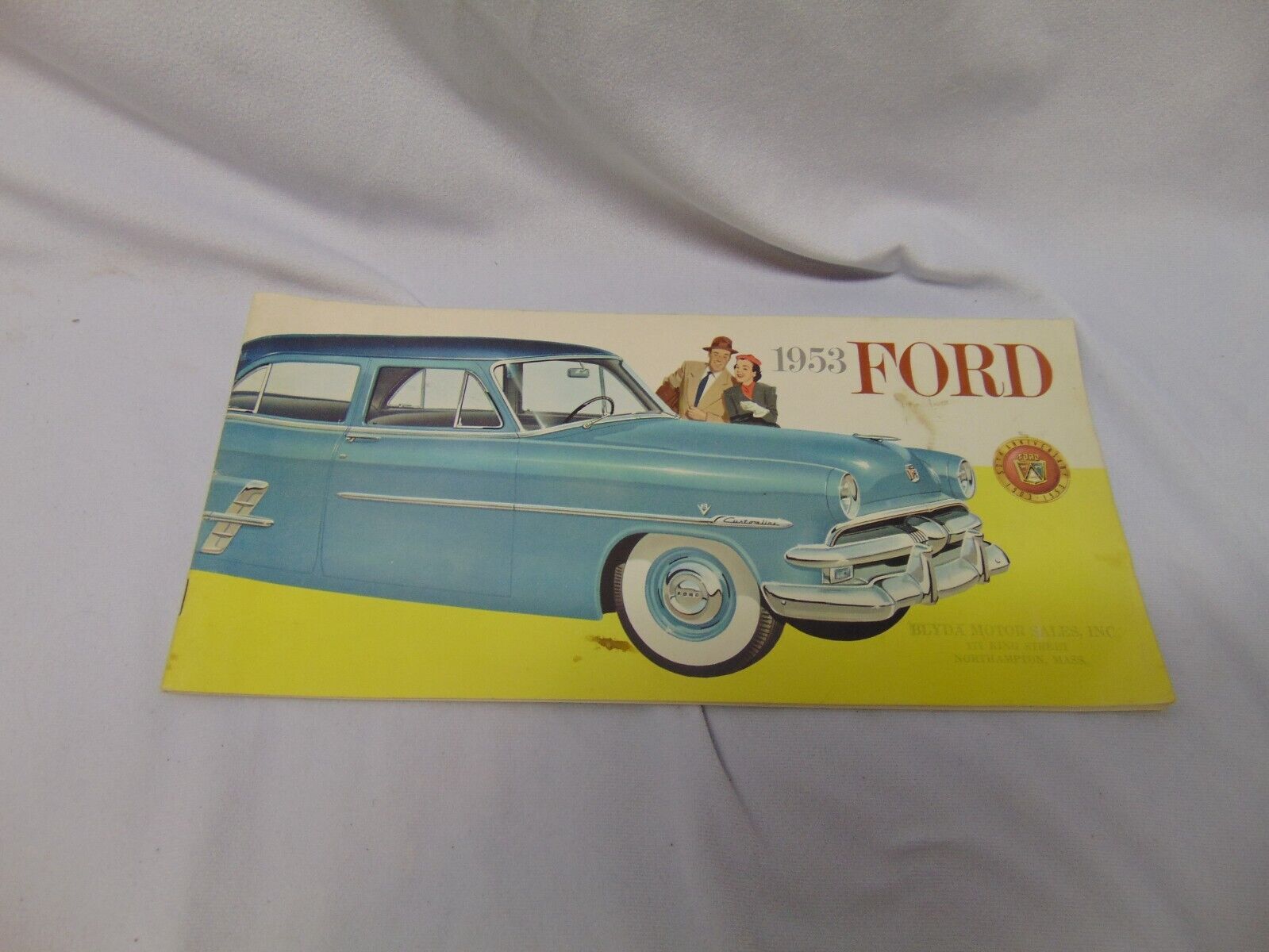 1953 Ford 50th Anniversary Motor Sales Book #7391 in color coupe wagon sedan