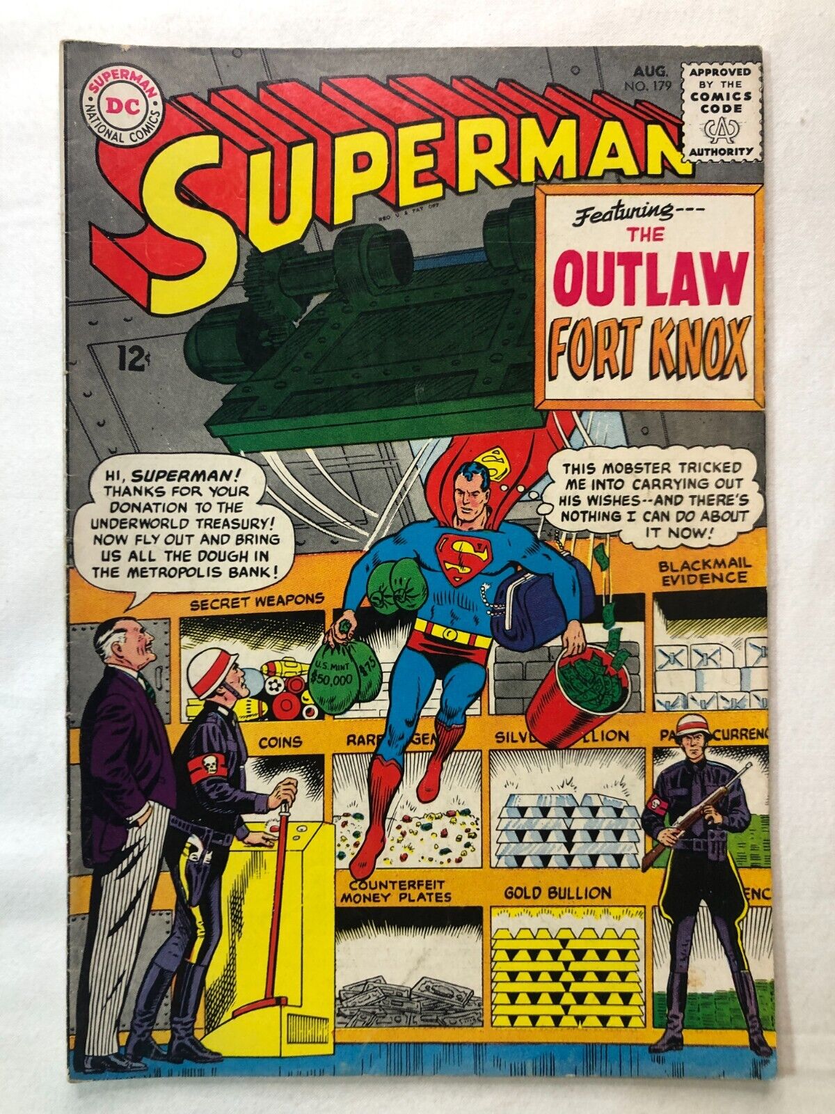 Superman #179 August 1965 Vintage Silver Age DC Comics 