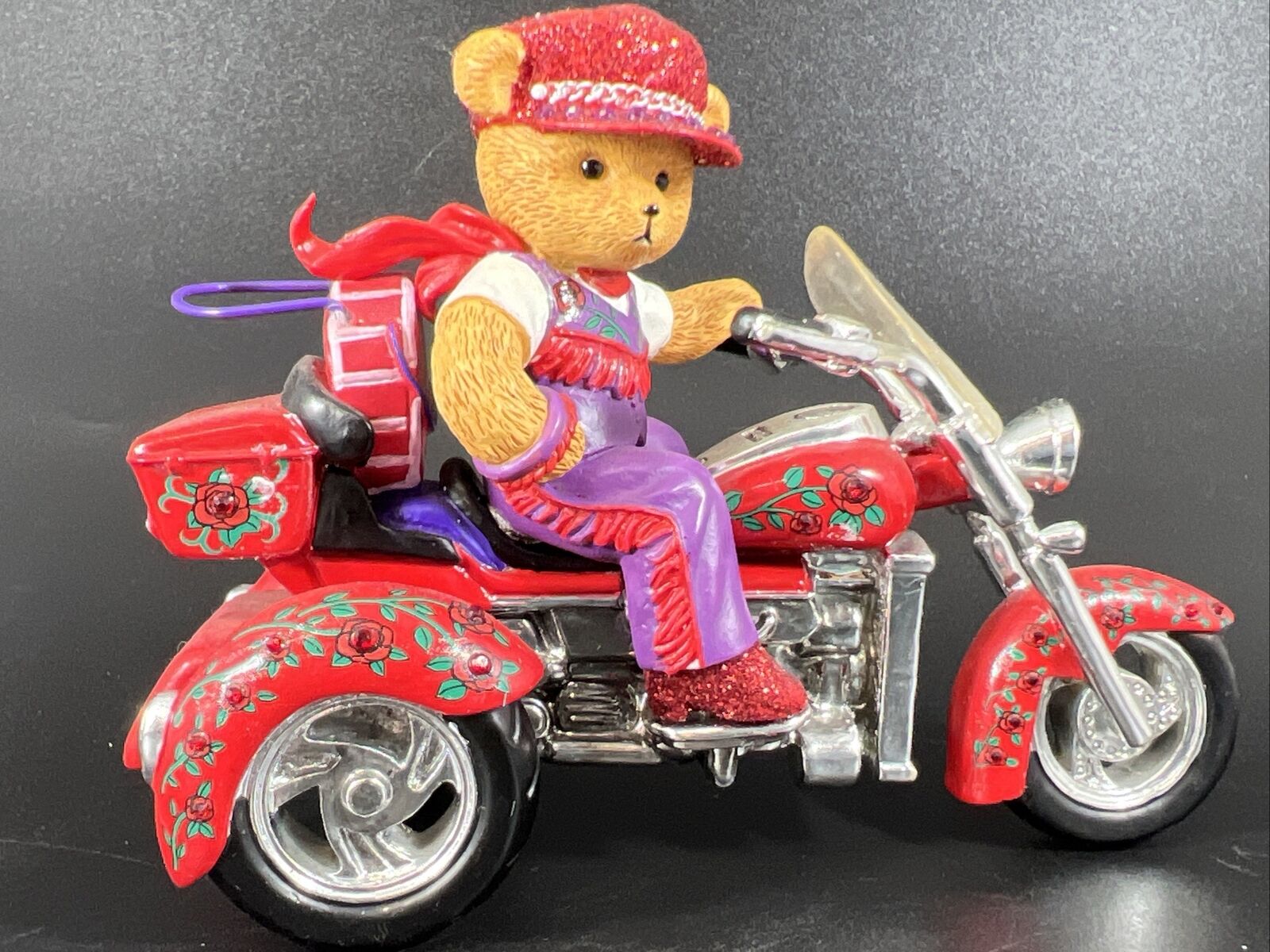 Red Hot Mamas Collection \'Highway Diva\' Bear Motorcycle Trike 2006 #1281