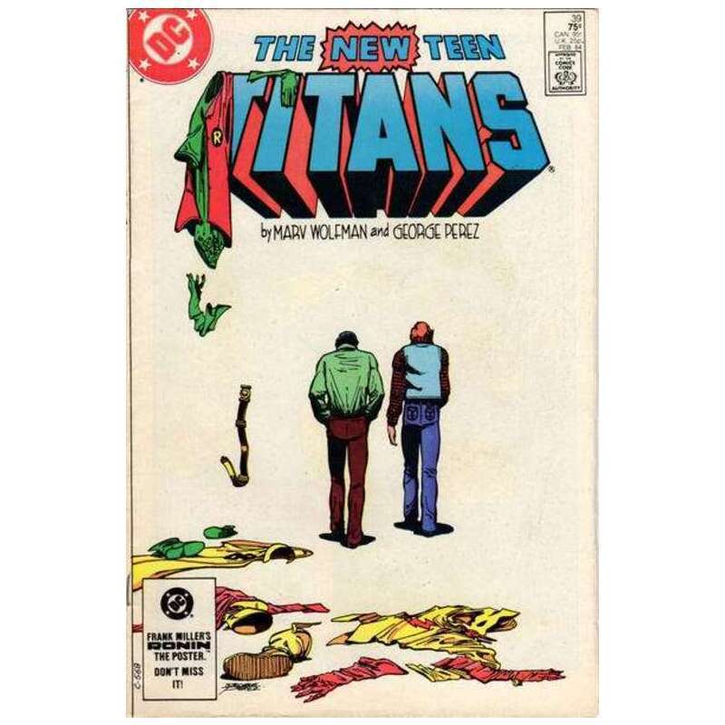 New Teen Titans (1980 series) #39 in Near Mint minus condition. DC comics [r&