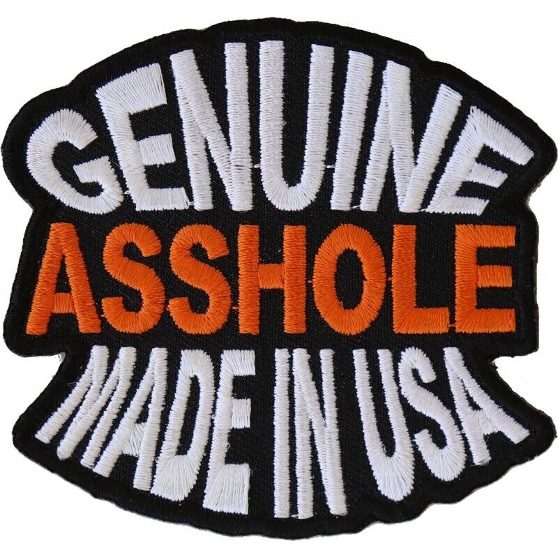 Genuine Made In USA Funny Naughty Iron on Patch 3 x 2.75 inch