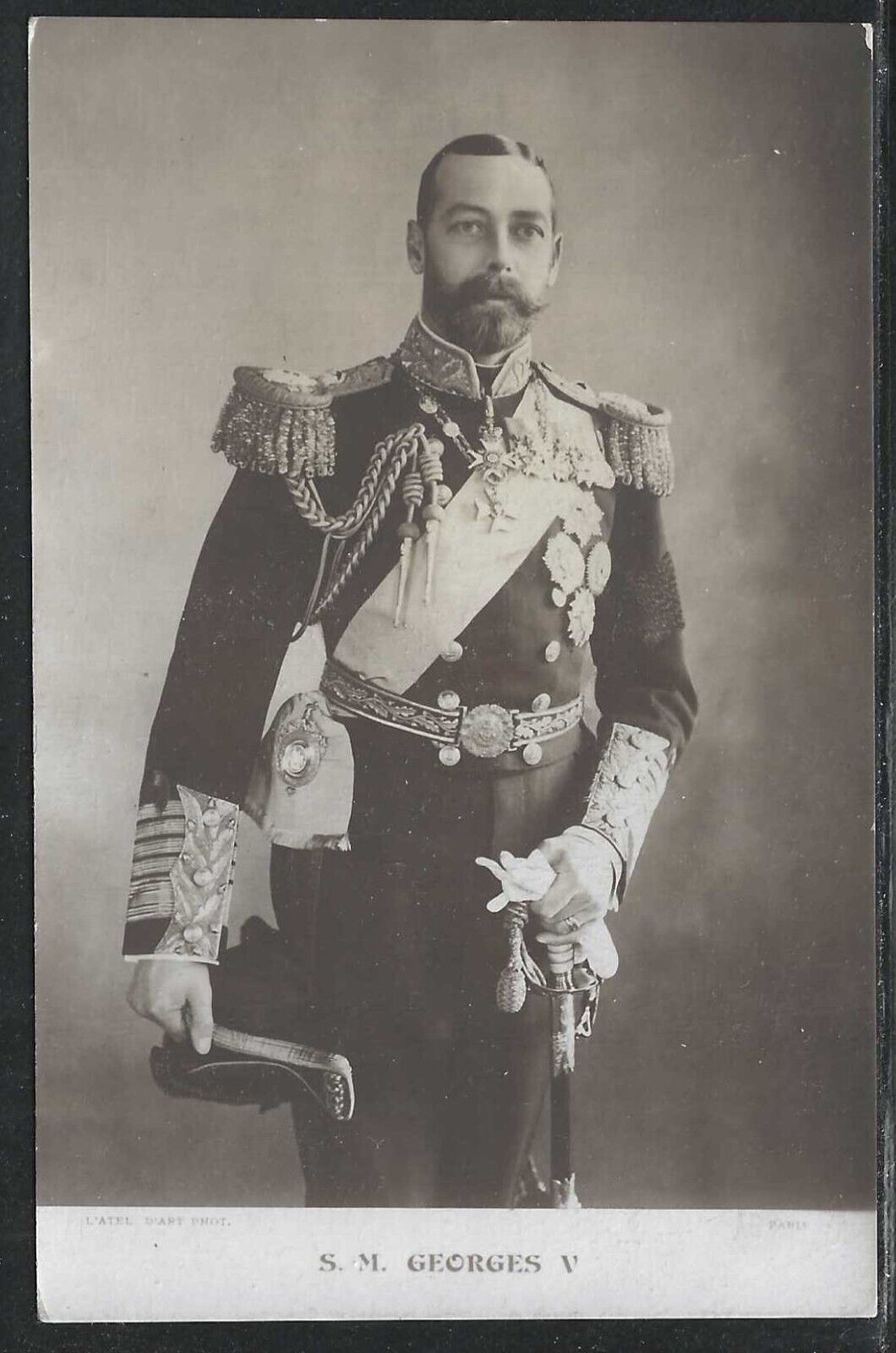 King George V, Great Britain, Circa 1910 Real Photo Postcard, Unused