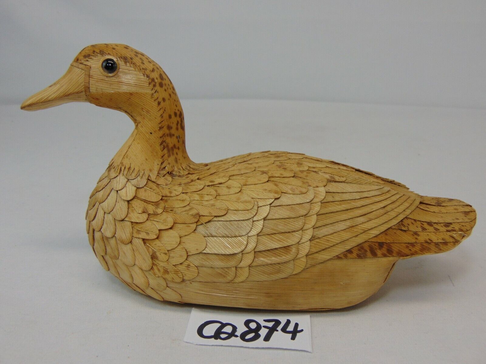 VINTAGE RARE PEOPLES REPUBLIC OF CHINA DUCK HAND MADE ART SHANGHAI HANDICRAFTS 