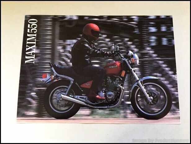 1983 Yamaha Maxim 550 Motorcycle Bike Vintage Dealer Sales Brochure Folder