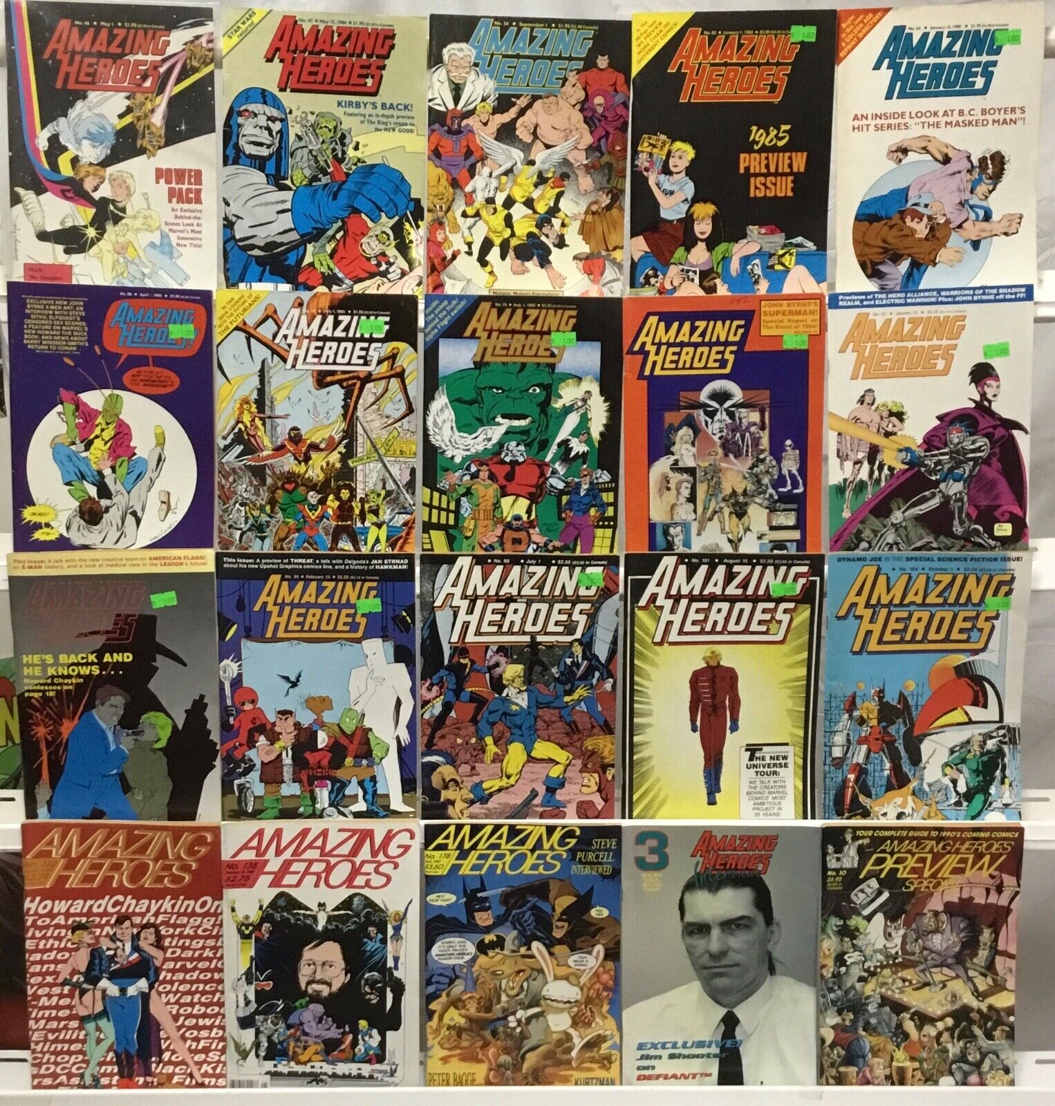 Amazing Heroes Comic Book Lot of 20 - Batman, Wolverine, Darkseid