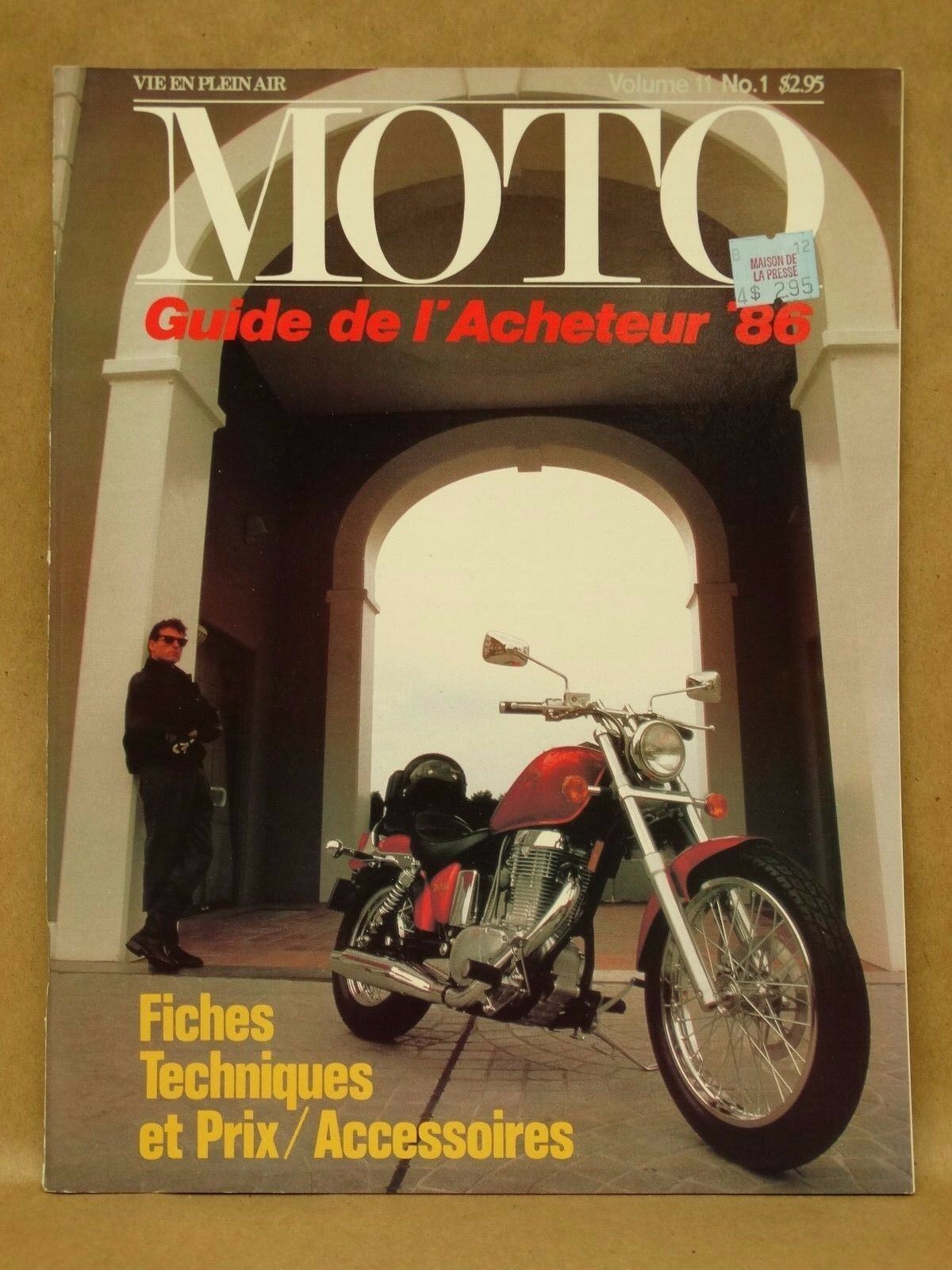 Vtg 1986 Moto Cycle Magazine French Buyers Guide Can Am Husqvarna Honda Harley 
