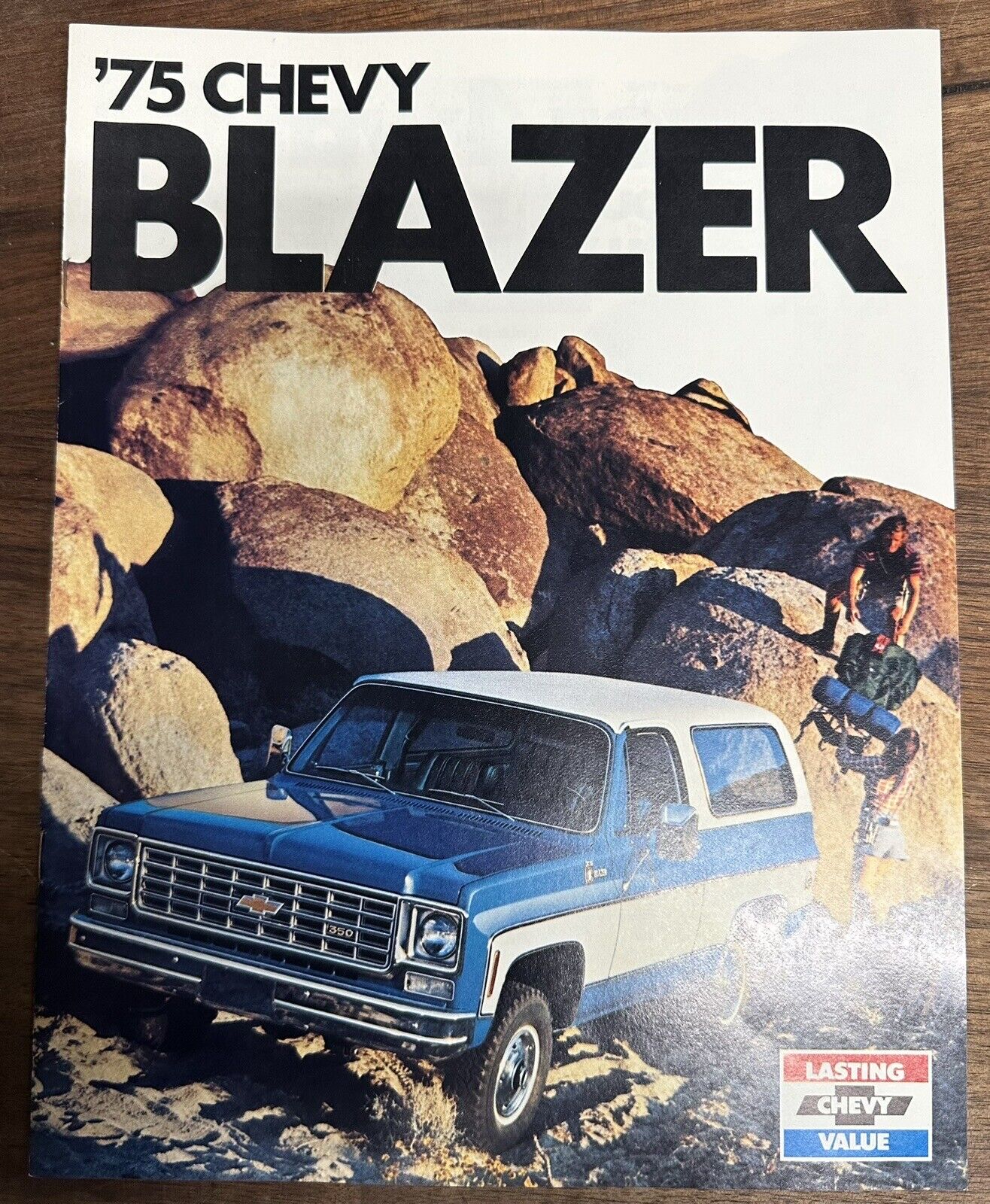 1975 Chevrolet K5 Blazer Color Sales Brochure Booklet 8 Pages New Old Stock