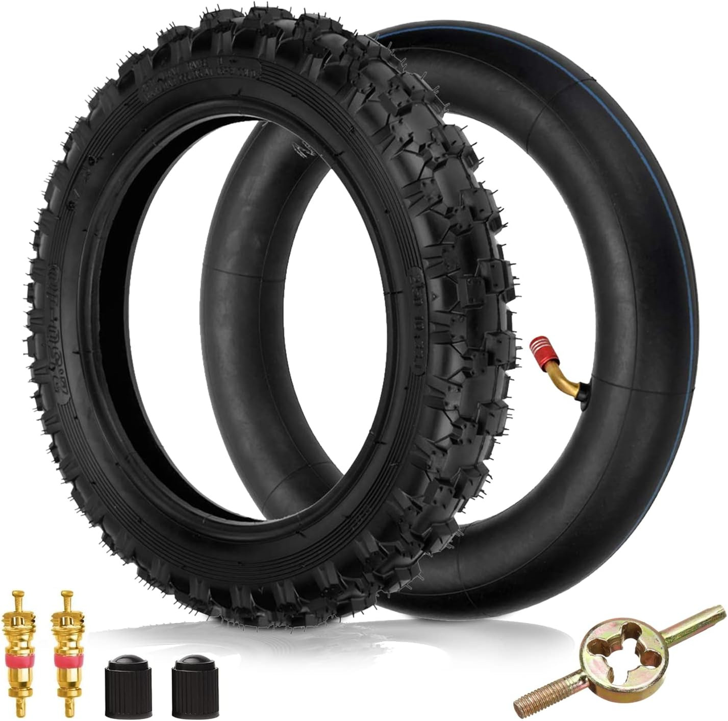 FVRITO 2.50X10 Knobby Tyre 2.50-10 Tire And Inner Tube for XR50 CRF50 CR60R Dirt