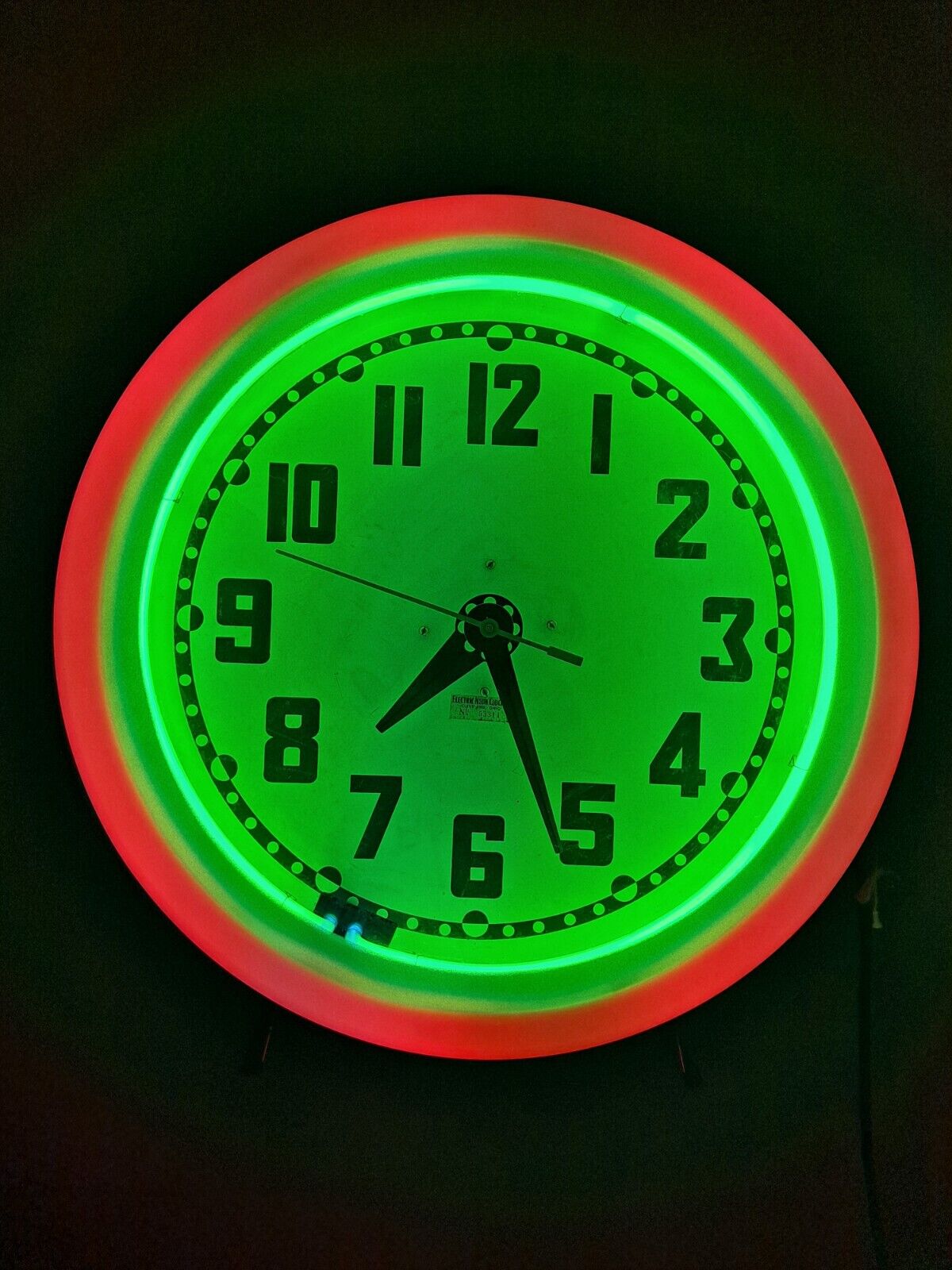 Vintage Cleveland Neon Clock ,ENCC