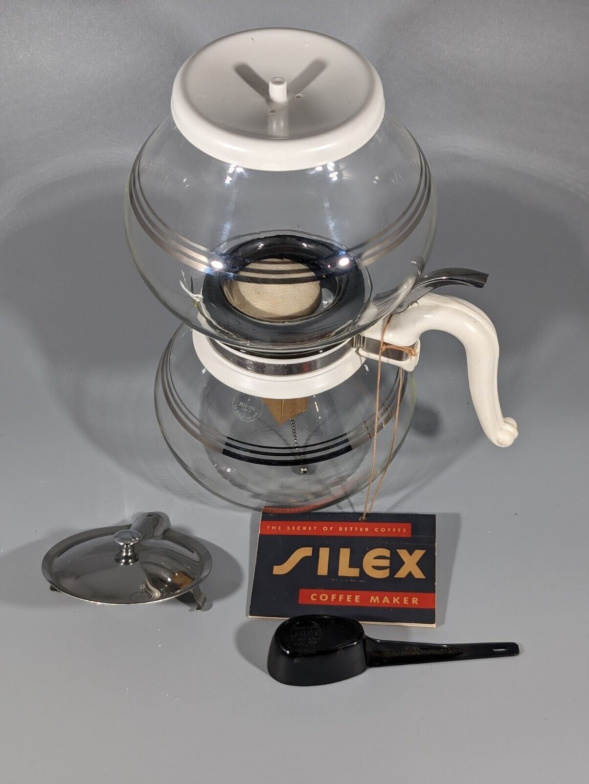 New Old Stock Original Silex Vacuum Coffee Maker - 1940’s w/Orig Box & Tag