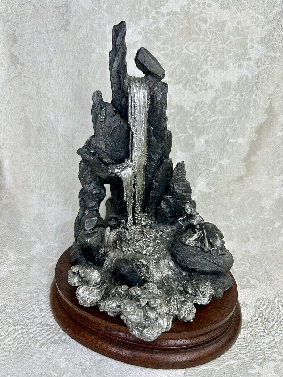CHILMARK  PEWTER  SCULPTURE INDIAN RARE  “ COOL Waters” USA Fine detail #88/250