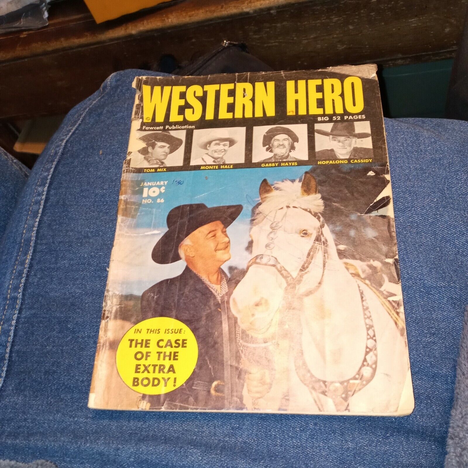 Western Hero #86 (1950) Golden Age Fawcett Hopalong Cassidy precode movie star