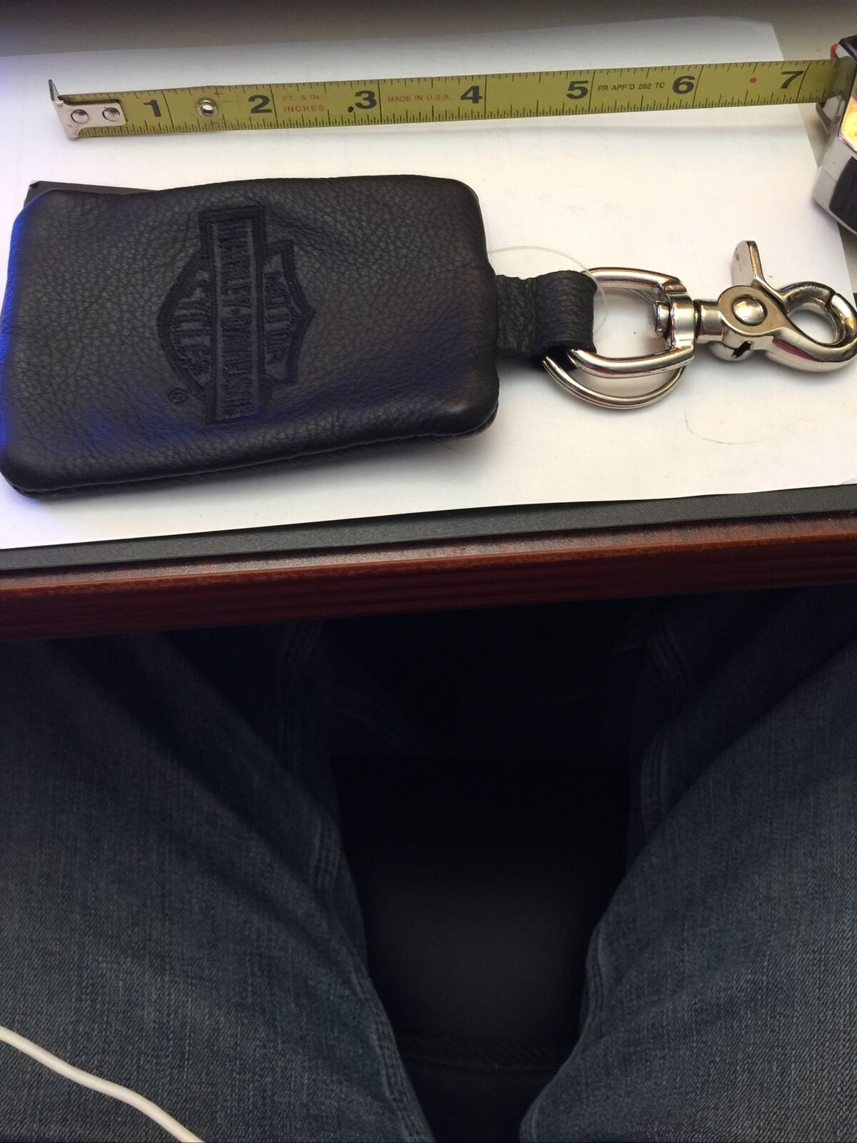 harley davidson leather key chain With Pouch