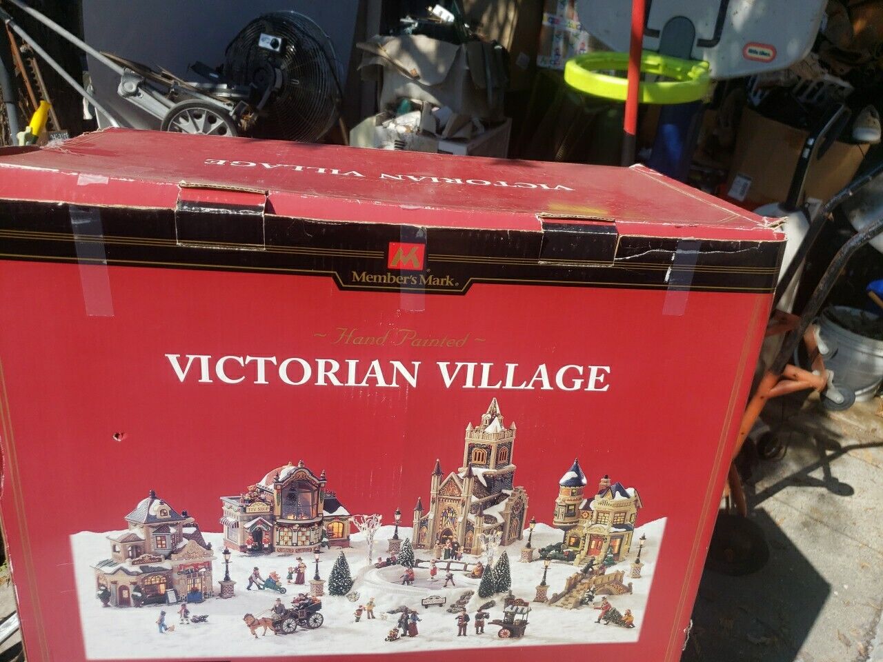 Member's Mark 2006 Victorian Village Hand Painted Christmas Set 