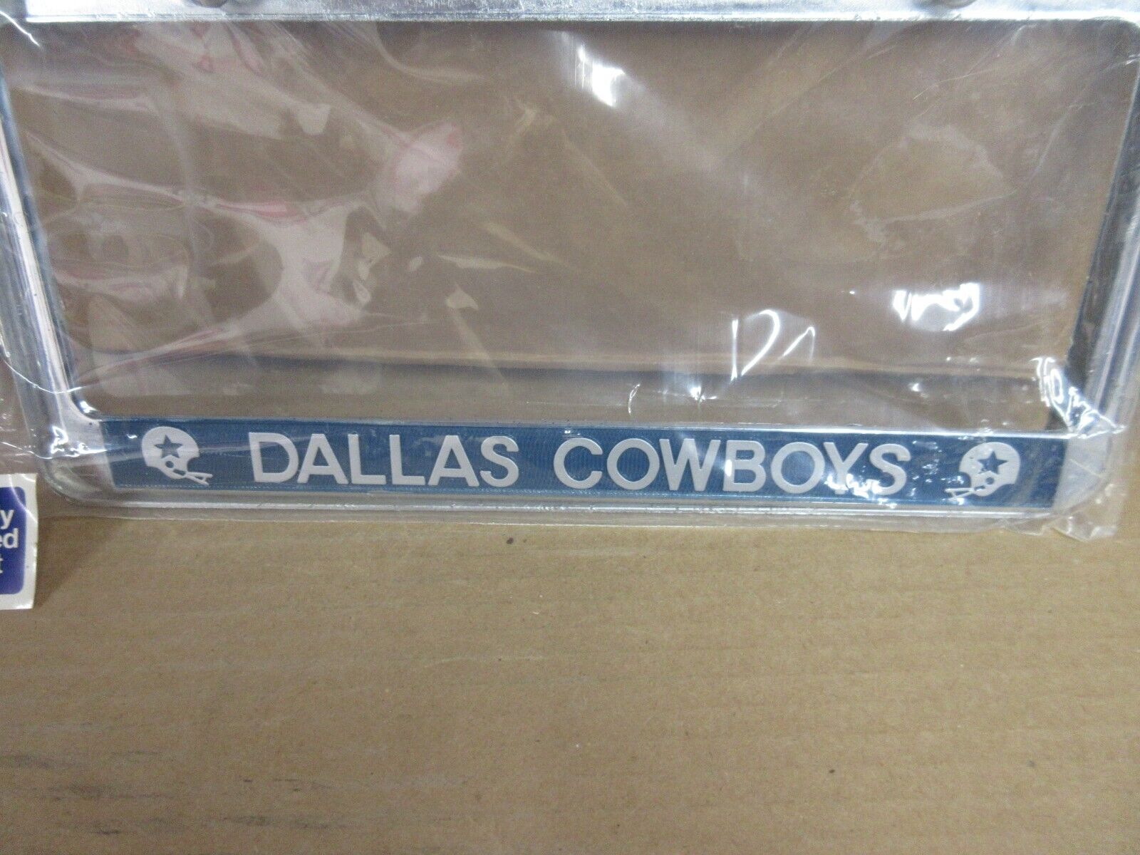 NOS Vintage NFL Dallas Cowboys License Plate Frames Set of 2      B
