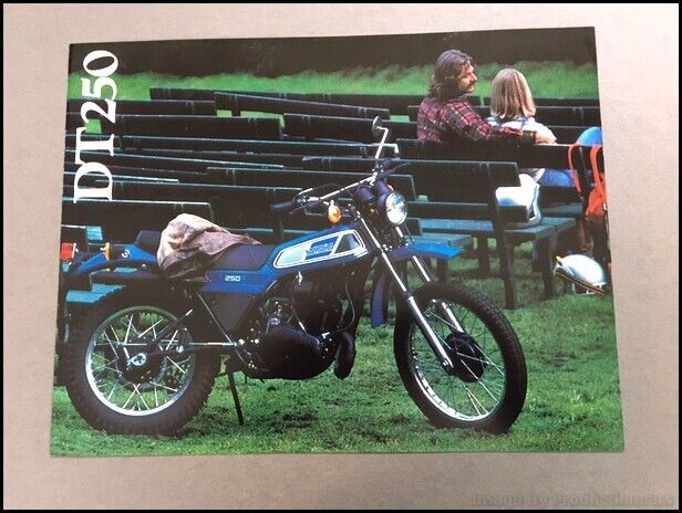 1977 Yamaha DT250 Bike Vintage Original Motorcycle Sales Brochure Folder