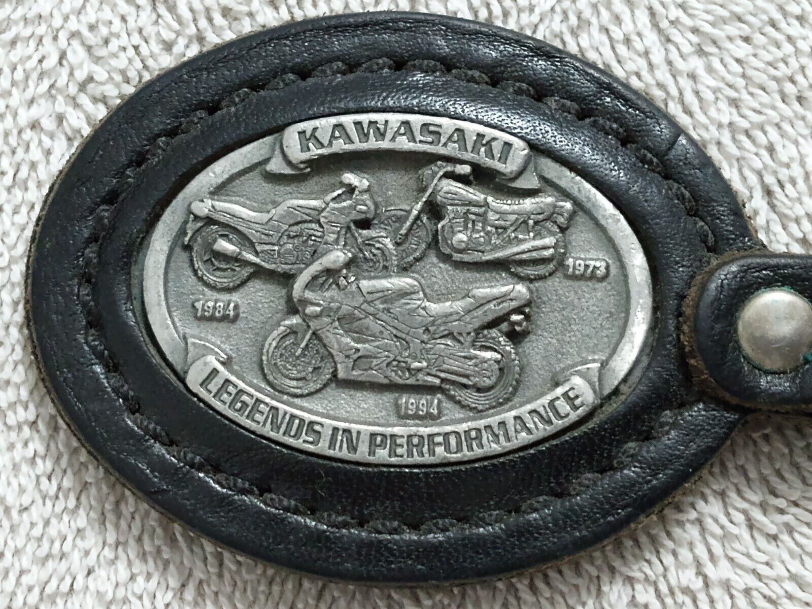 Vtg/Collectible Kawasaki Legends in Performance Key Fob Z1 ZX900 ZX9R 1973/84/94