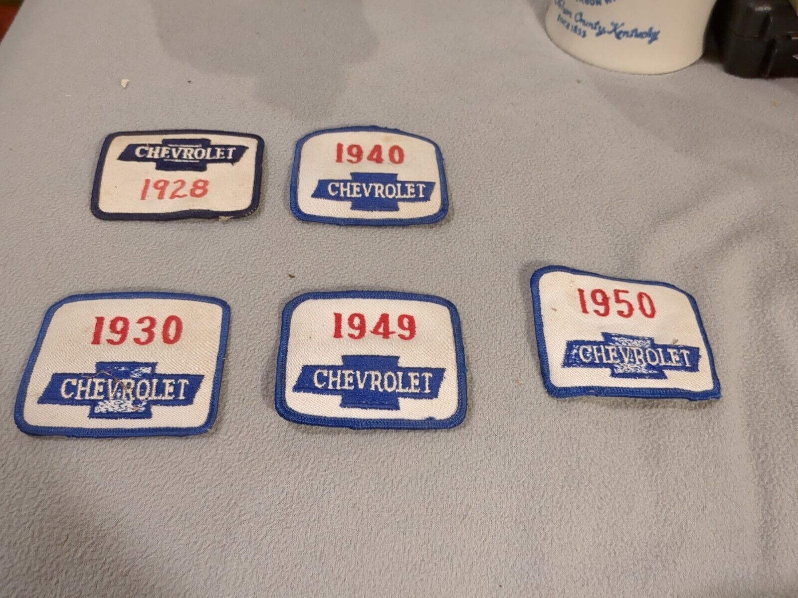 Lot Of 5 Vintage Chevrolet Patch 1928, 1930, 1940, 1949, 1950 Chevy Patches